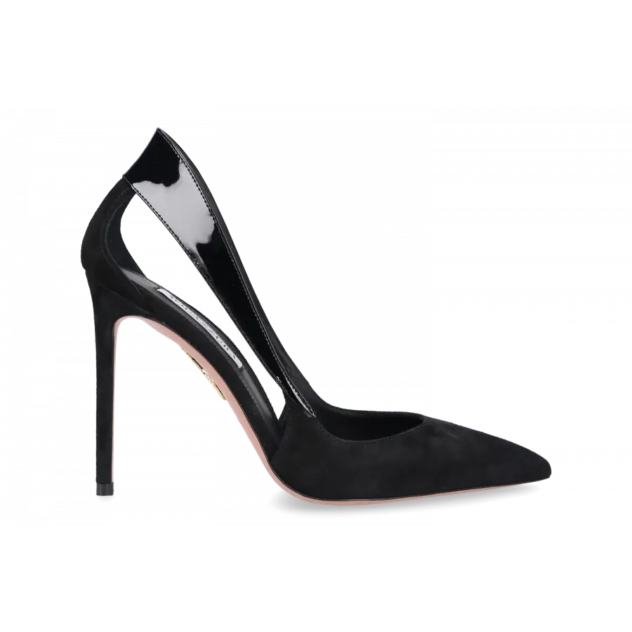 Aquazzura - Pumps DANGEROUS 105 Veloursleder - schwarz