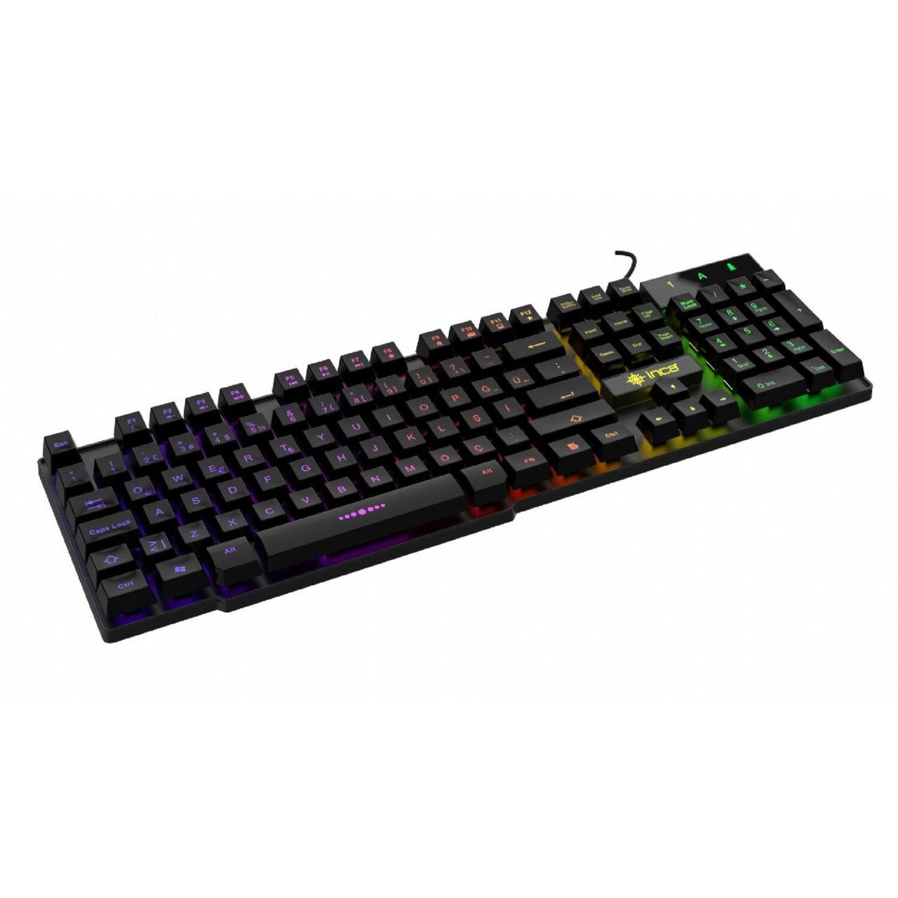 Inca Gaming Deluxe IKG-446: Tastatur – Dreifarbige LED-Hintergrundbeleuchtung inklusive