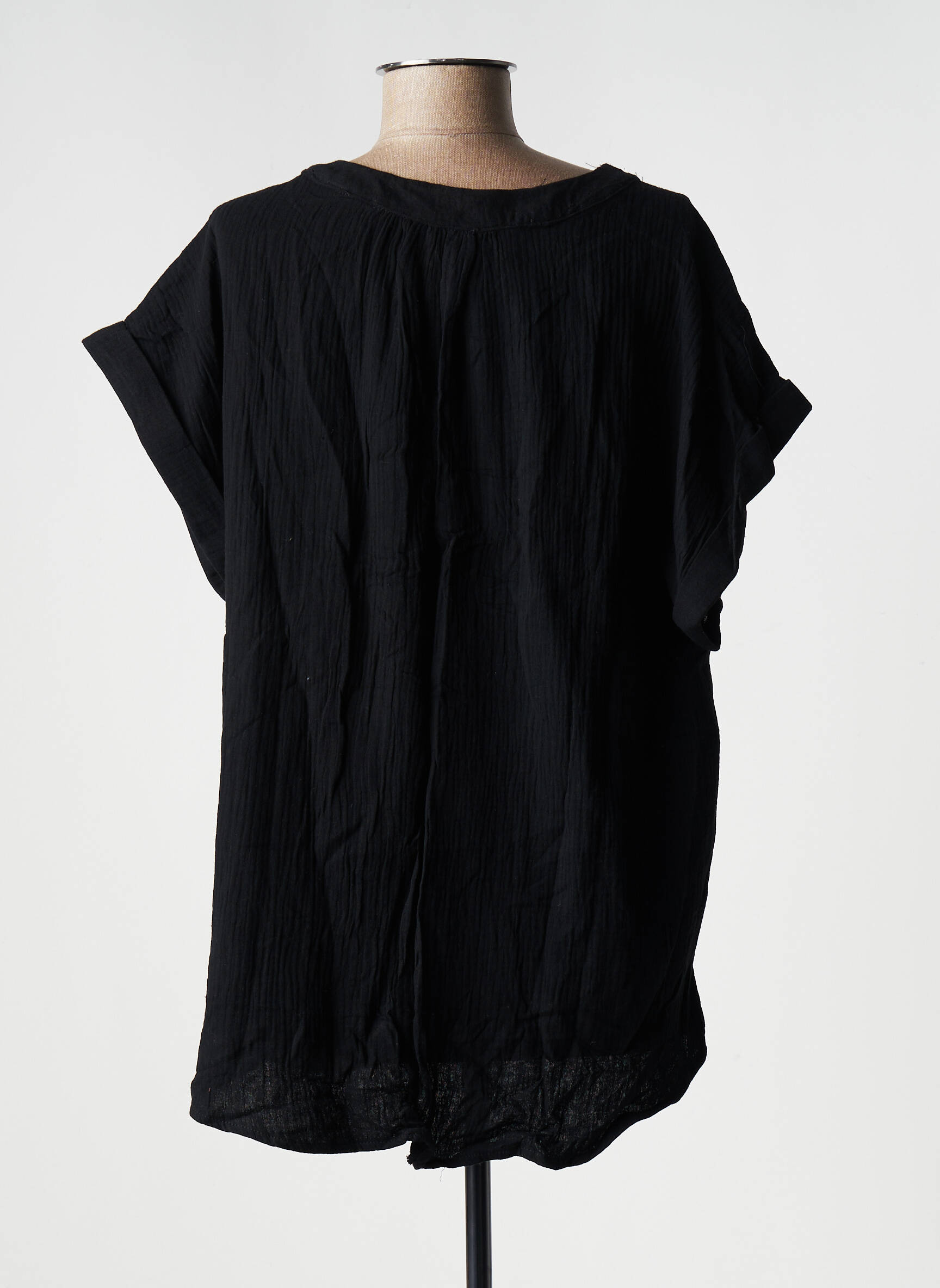 Christy Tuniquemanchecourte Femme couleur noir