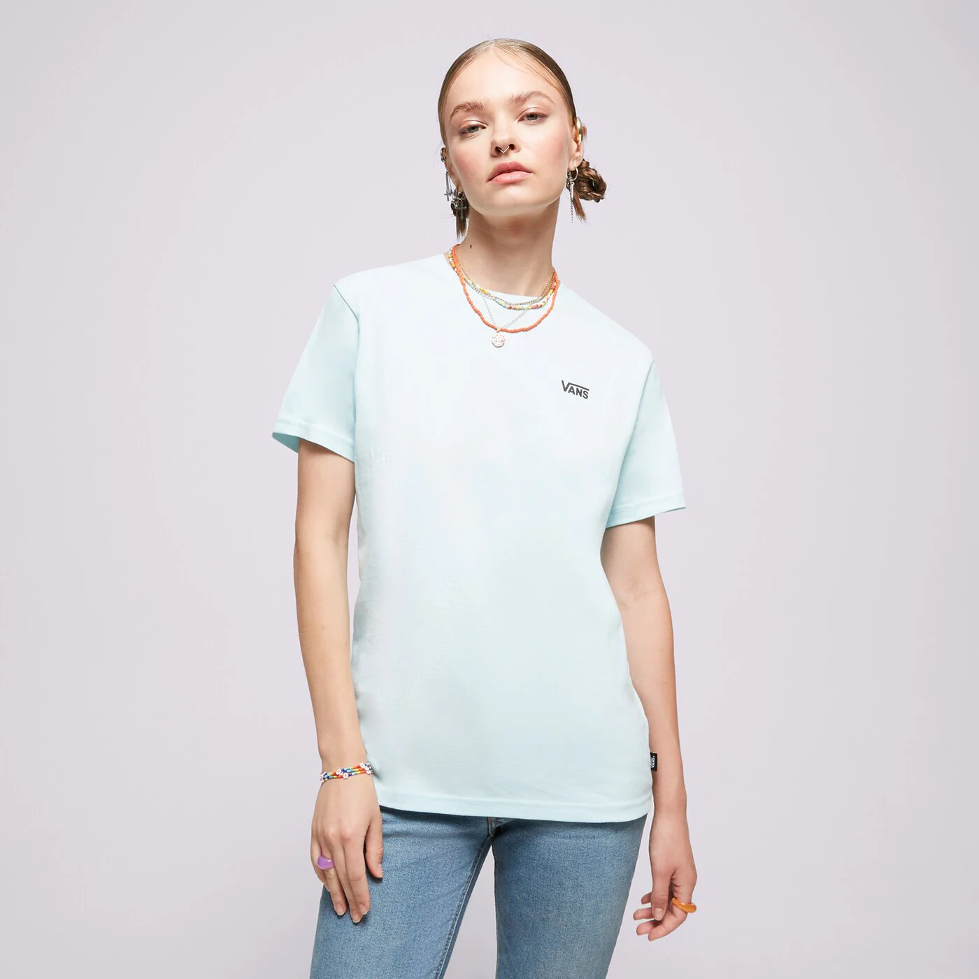 VANS T-SHIRT LEFT CHEST LOGO TEE EM Blau
