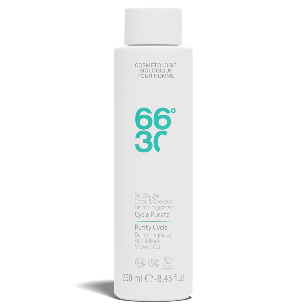 66°30 Gel douche corps et cheveux dermo-régulateur  Gel Douche et Shampoing