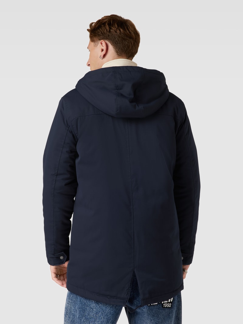 Parka mit Kapuze Modell 'ALEXANDER' in dunkelblau