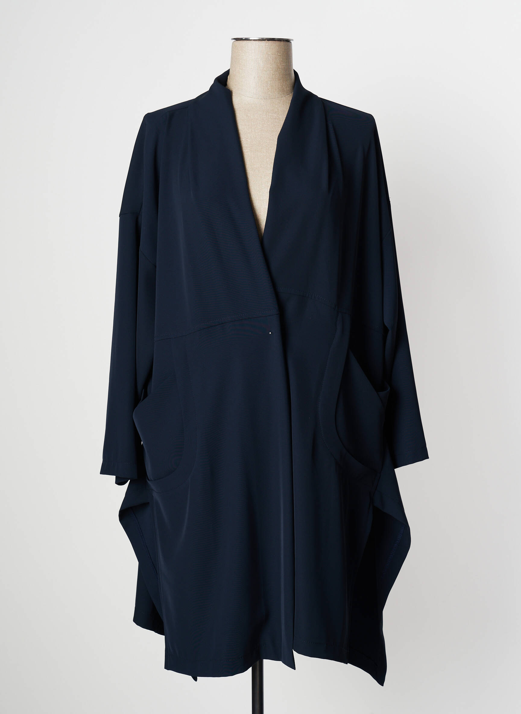 Sophia Curvy Manteaux Longs Femme couleur bleu