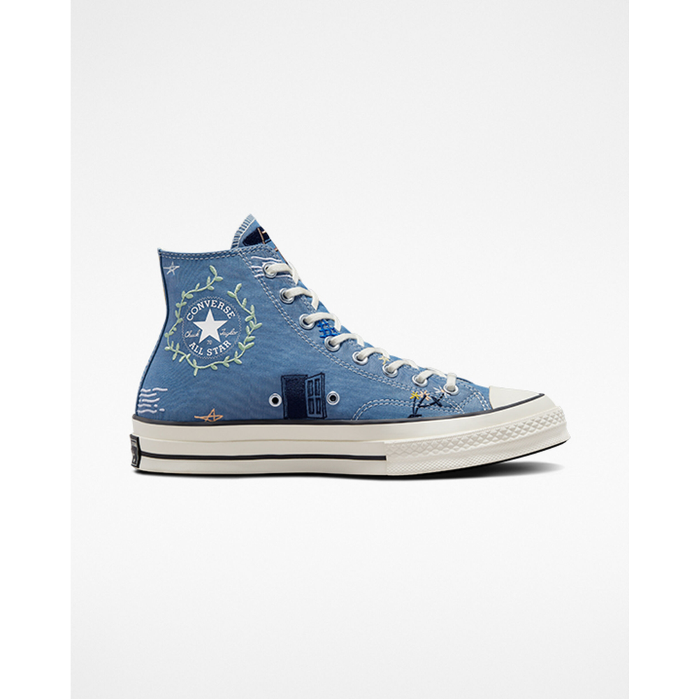 Converse Chuck 70 Embroidery High A03664C / blau