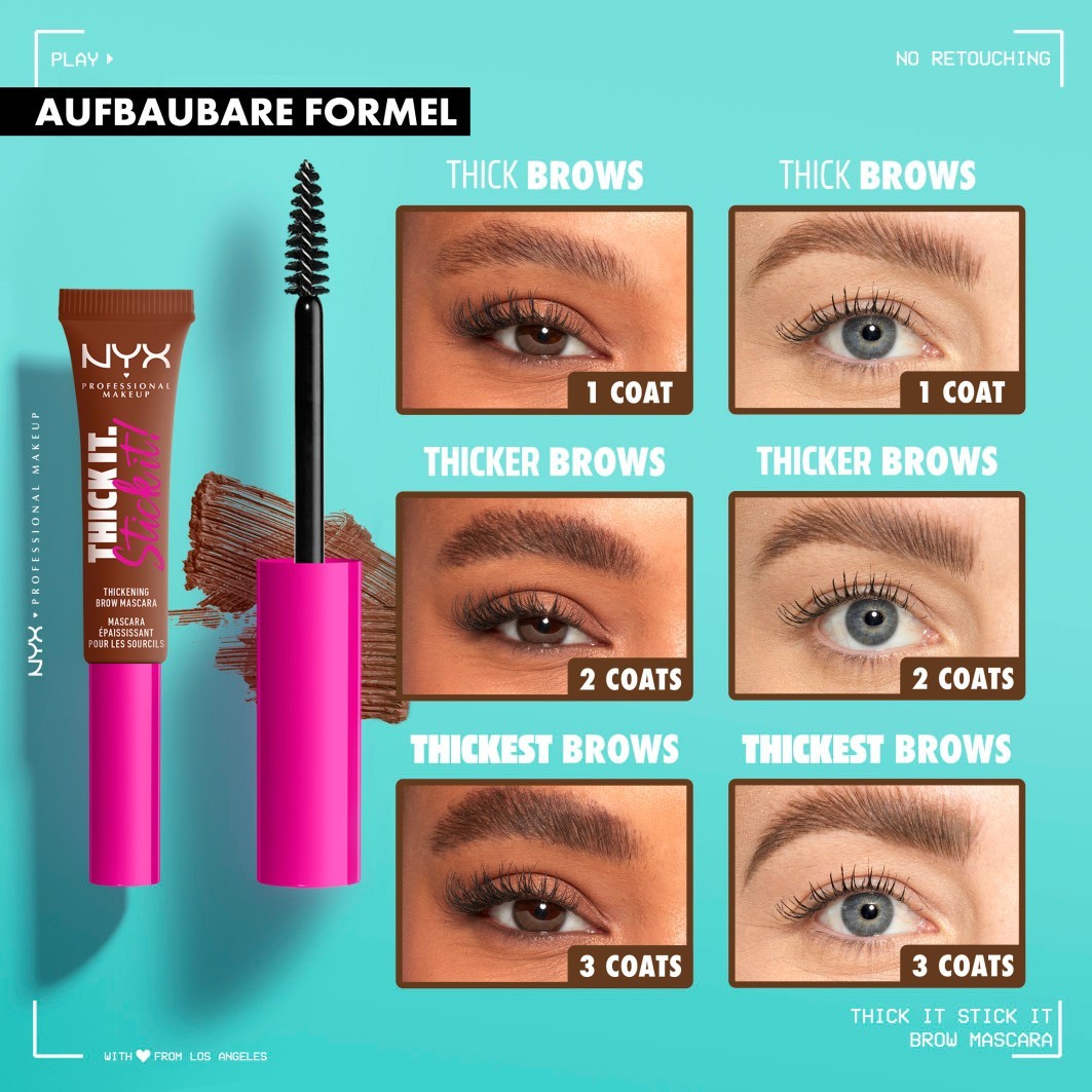 Thick it. Stick it! Brow Mascara