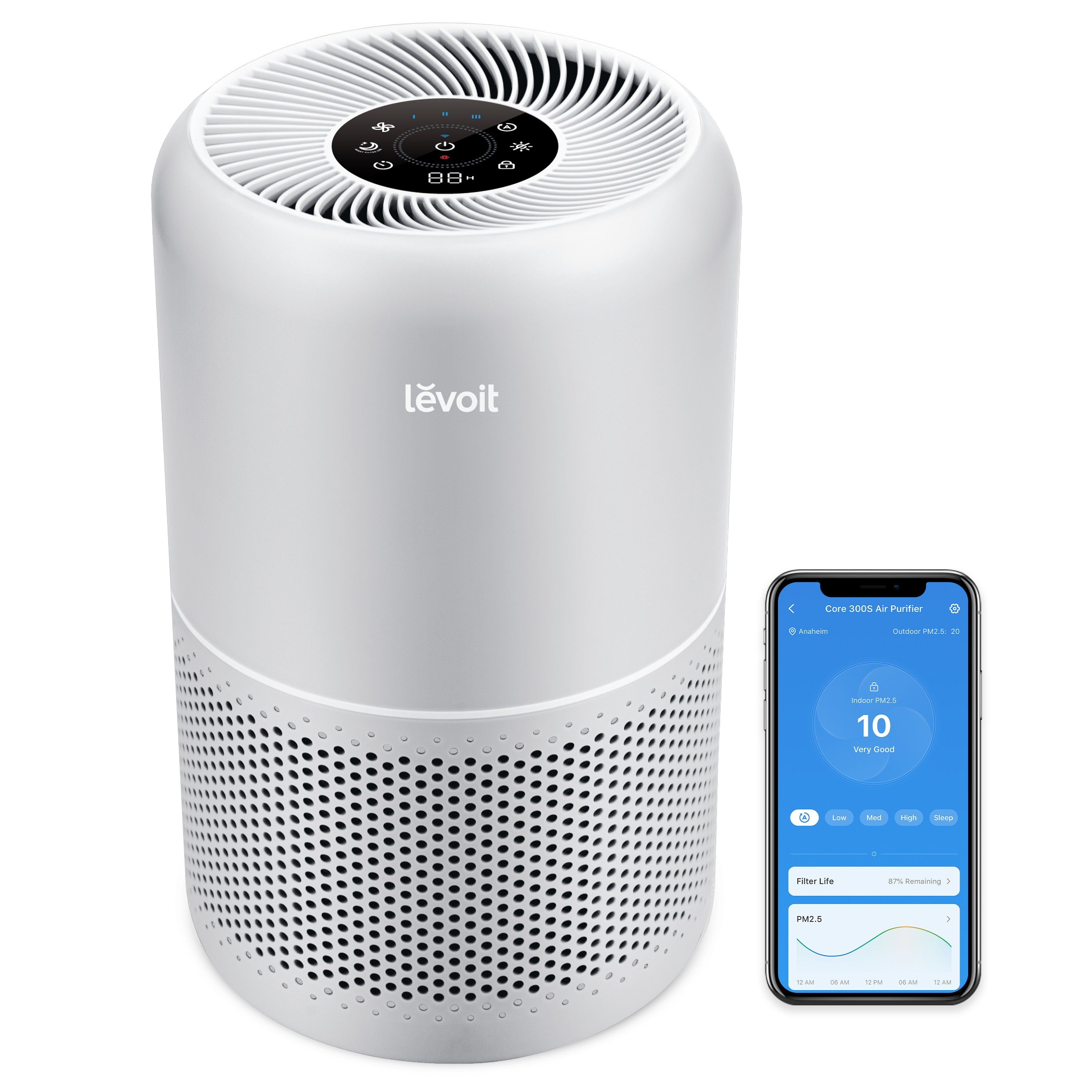 Levoit Luftreiniger, Core 300S Pro, Levoit, für 50 m² Räume