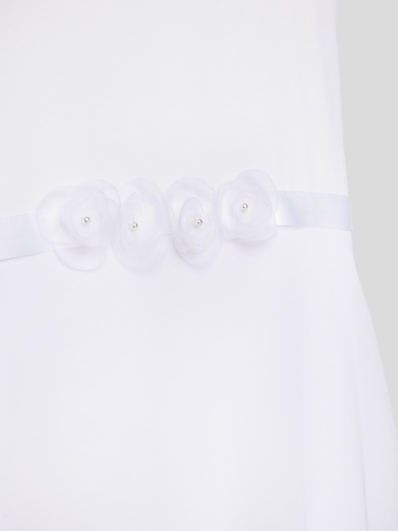 Kleid mit Schleifen-Detail in weiß