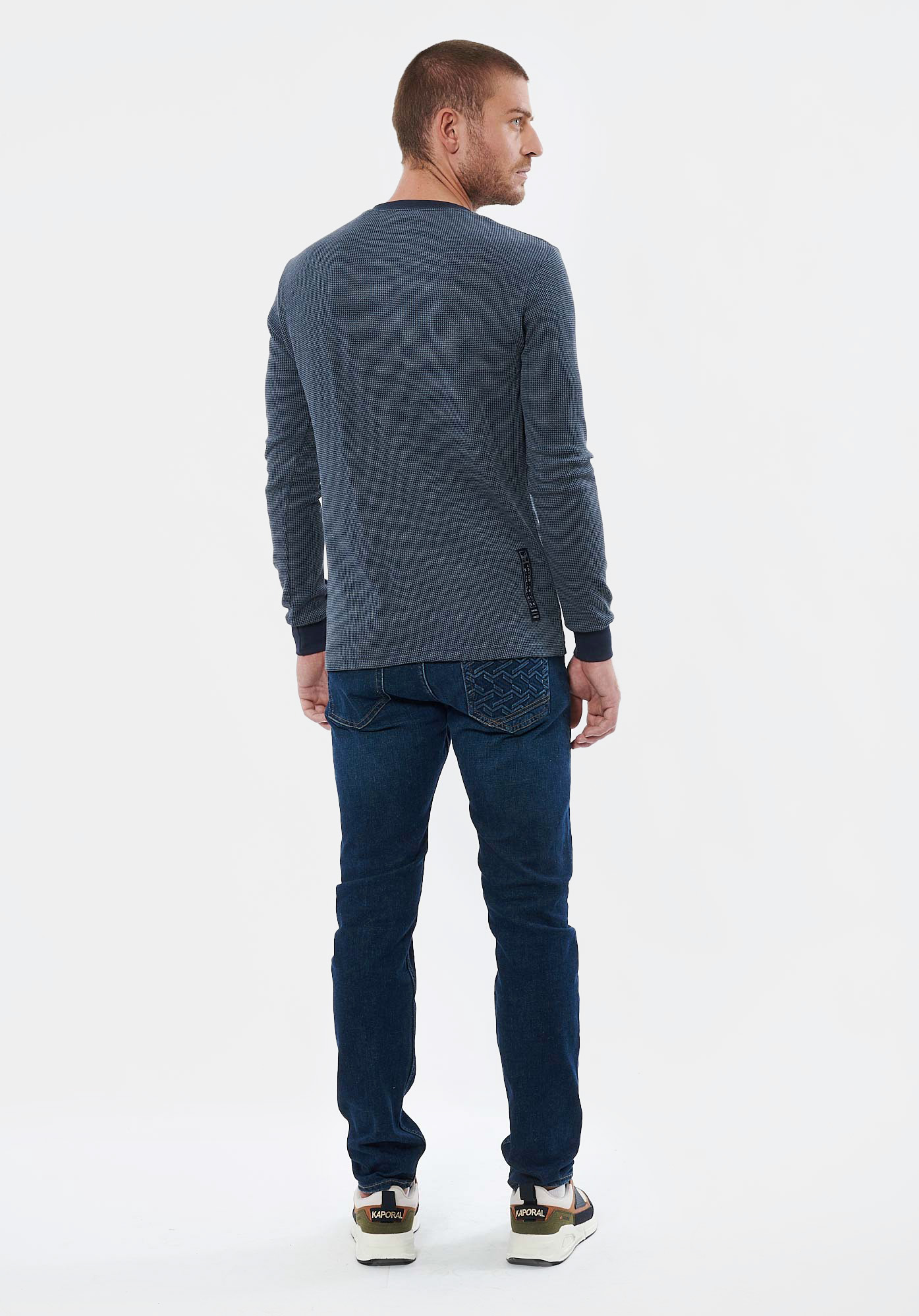 RIAD   T-shirt bleu marine homme