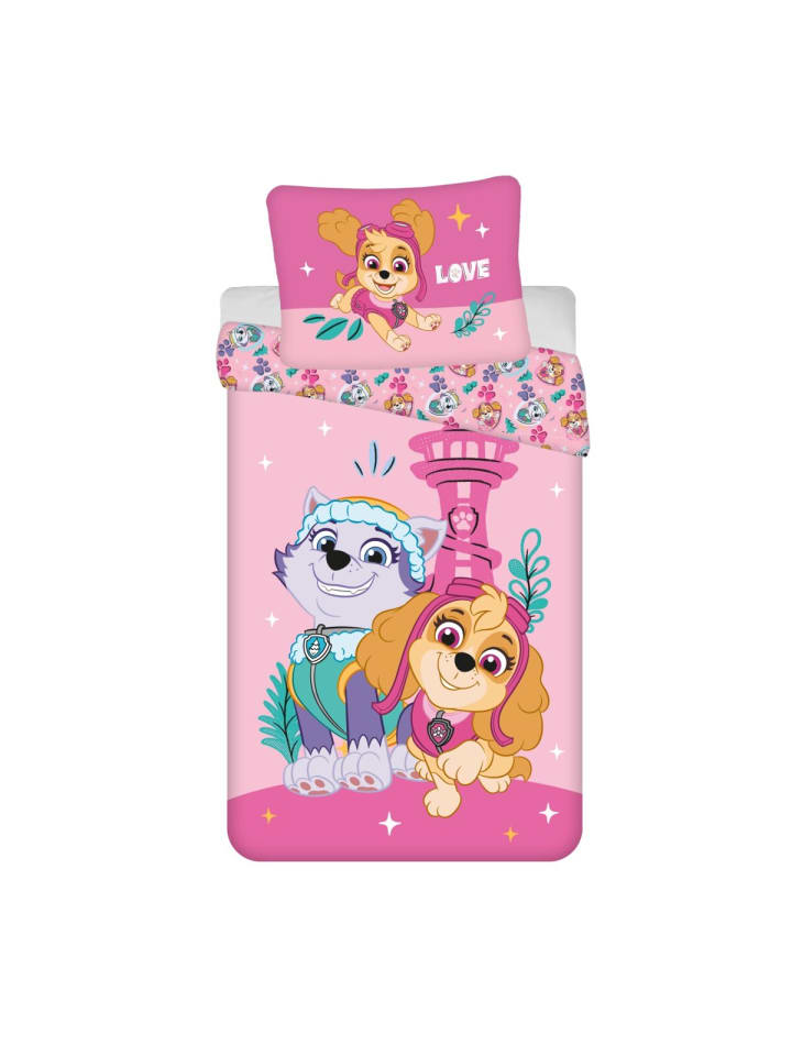 Paw Patrol Kuschelige Bettwäsche Polyester, 140x200 cm & 70x90 cm in Mehrfarbig günstig kaufen 200 x 140 cm