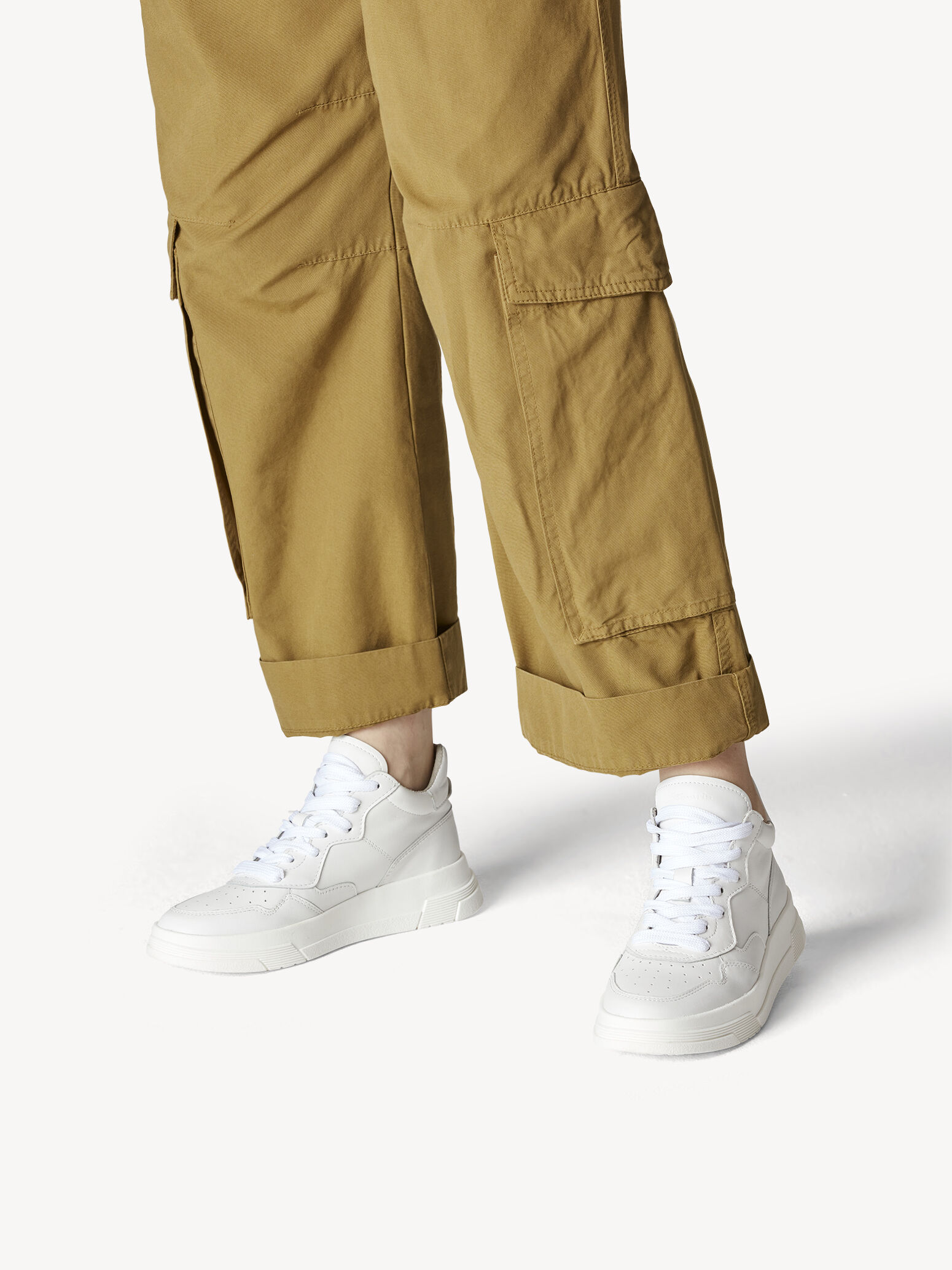 Basket en cuir - blanc