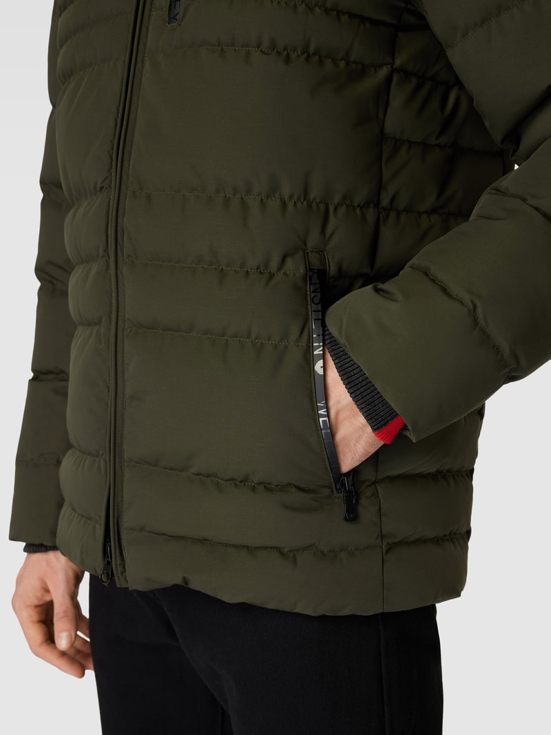 Funktionsjacke mit Kapuze Modell 'POLAR' in olivgrün