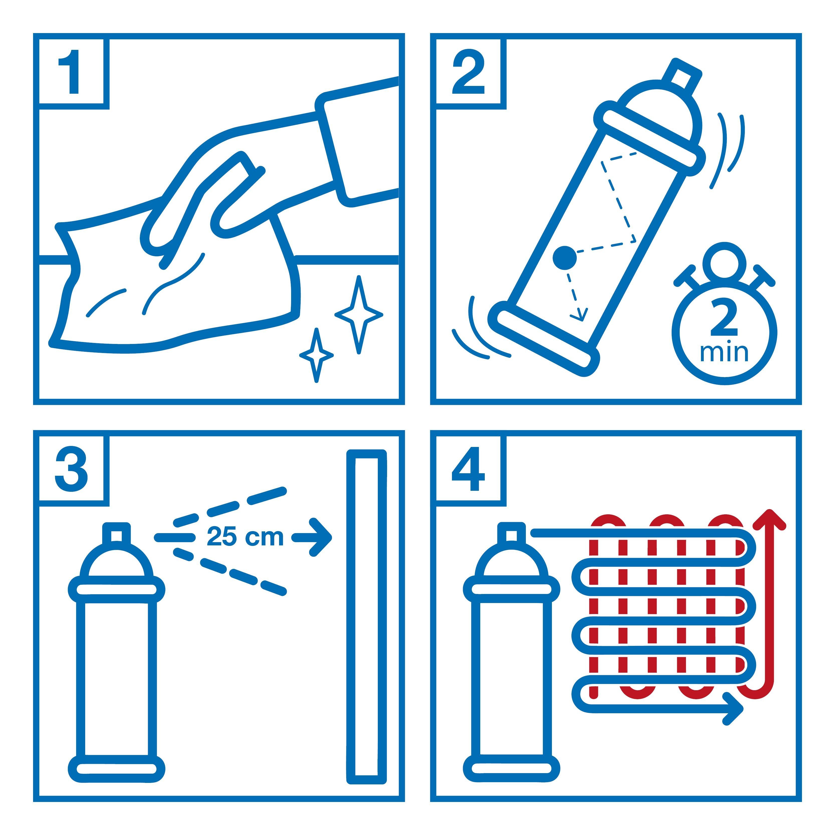 WEICON Metallglanzfarbe Messing-Spray, Schutz und optische Aufwertung von Metallteilen