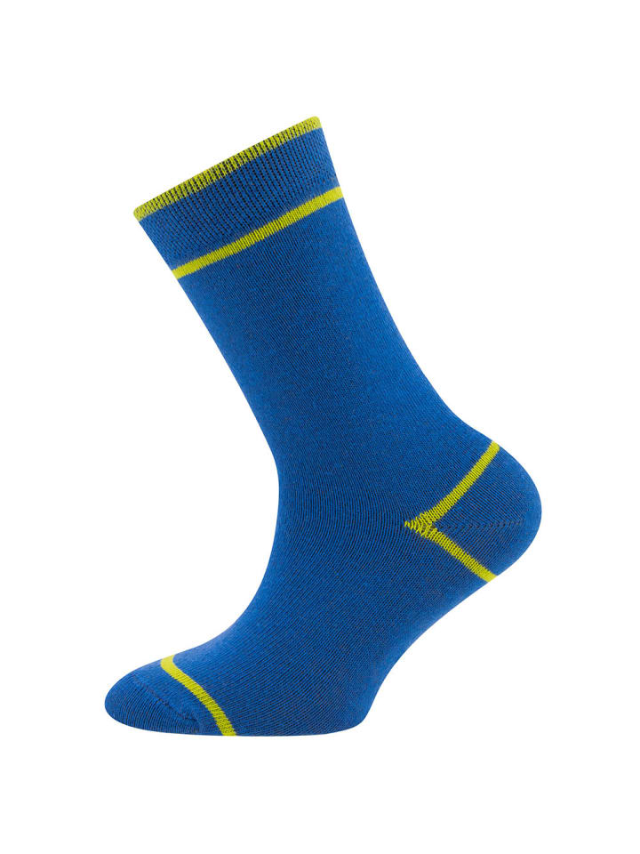 ewers 6er-Set Kniestrümpfe 6er Pack Hai/Ringel/Uni in blau-schwarz günstig kaufen