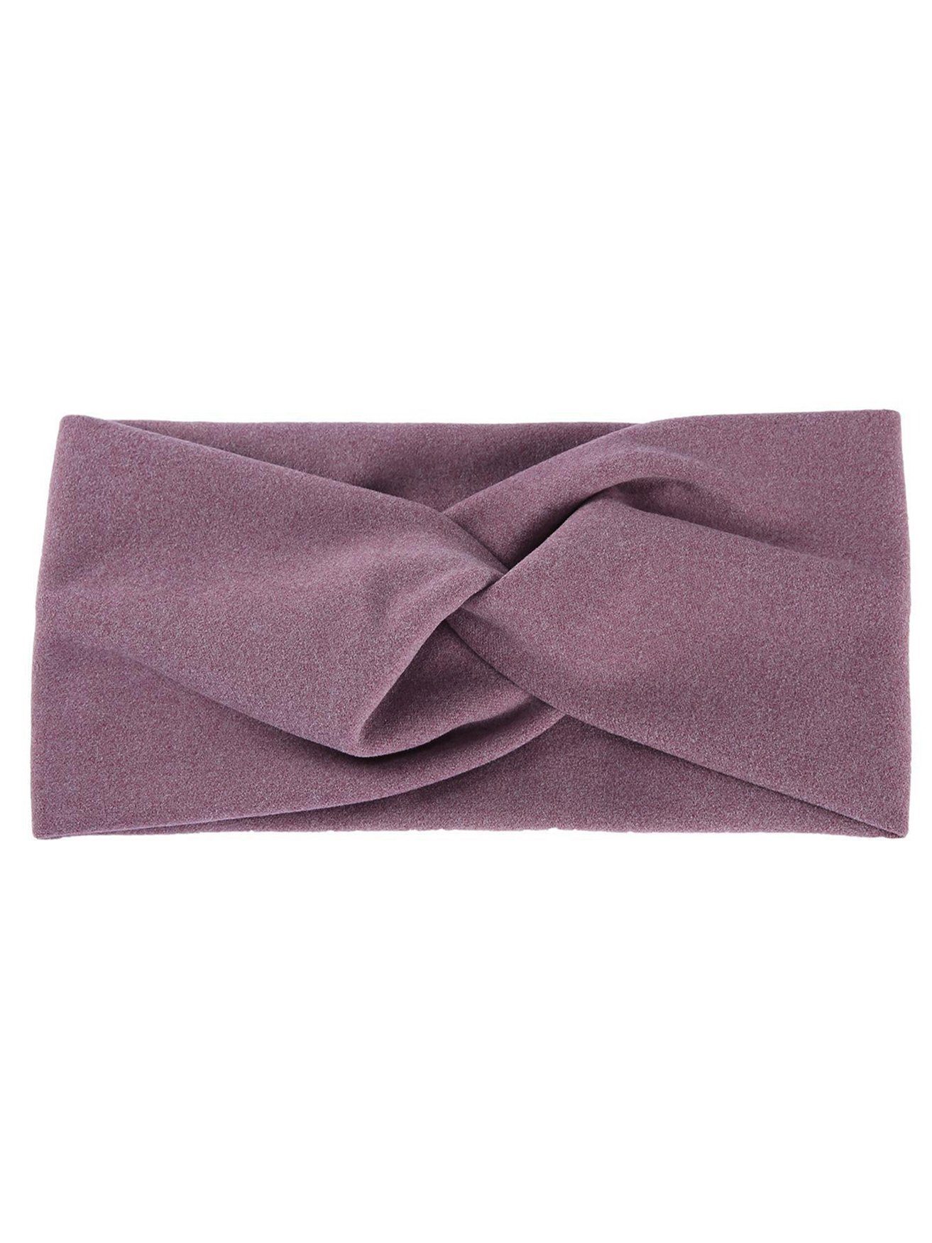 HOHEA H Haarband Winter-Stirnbänder für Damen, lila Stirnbänder, Sport-Stirnbänder, 1-tlg., Damen-Stirnband mit Schleife und Twist, Thermo-Strick-Ohr-Stirnband, wendbares Stirnband