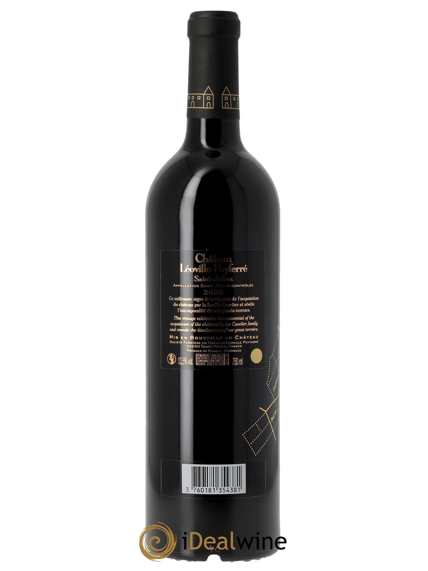 Château Léoville Poyferré 2ème Grand Cru Classé (CBO à partir de 12 BTS) 2020 - Lot de 1 Bouteille