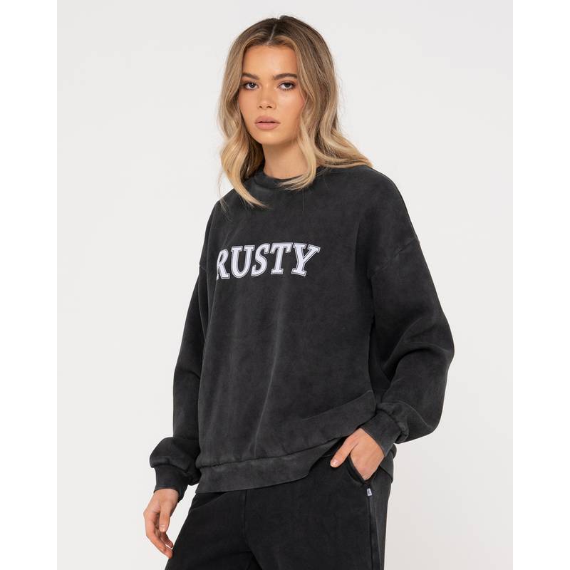 RUSTY RUSTY OVERSIZE CREW FLEECE Sweatshirt Damen