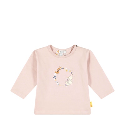 T-Shirt langarm, rosa für Mädchen