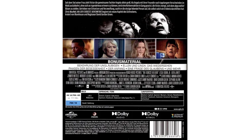 DER EXORZIST: BEKENNTNIS  (4K Ultra HD)