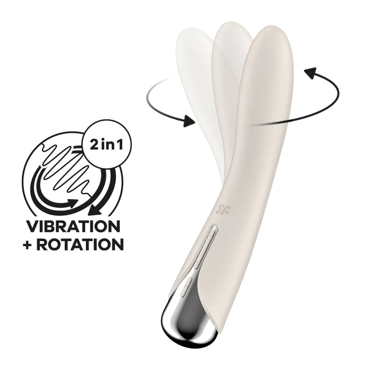 Satisfyer Spinning Vibe 1 Beige - intimmassageapparat 1 stk.