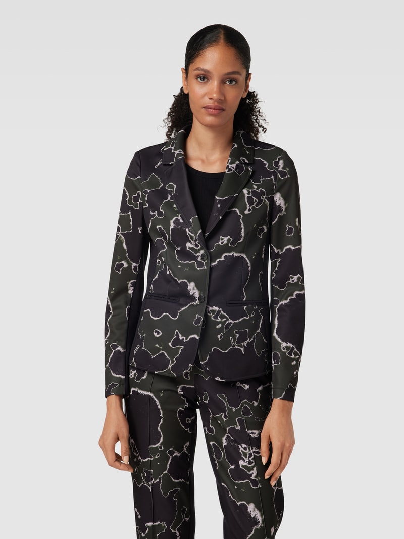 Blazer mit Allover-Muster in khaki