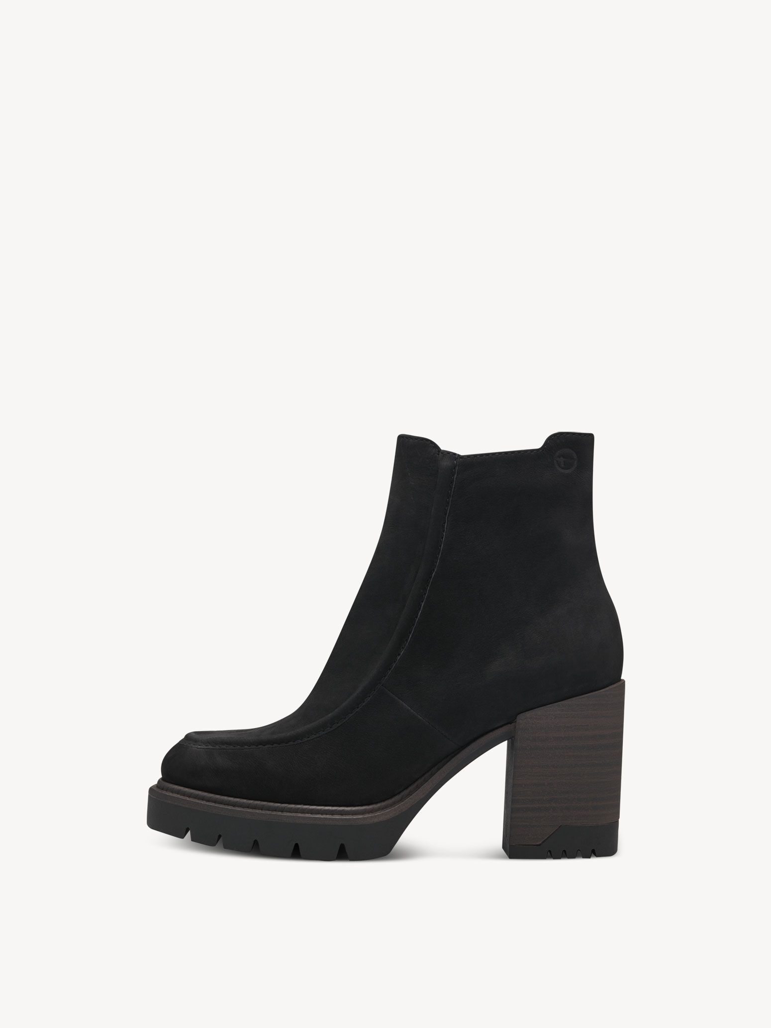 Bottine en cuir - noir