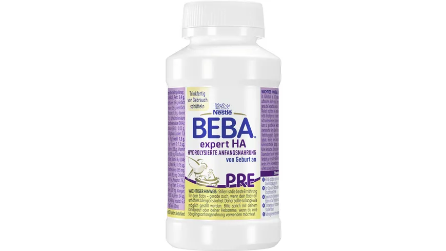 NESTLE BEBA Expert HA PRE Säuglingsanfangsnahrung von Geburt an 200 ml
