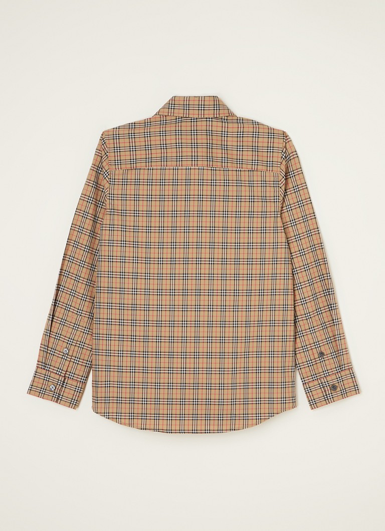 Chemise Burberry Owen à poche poitrine et motif à carreaux