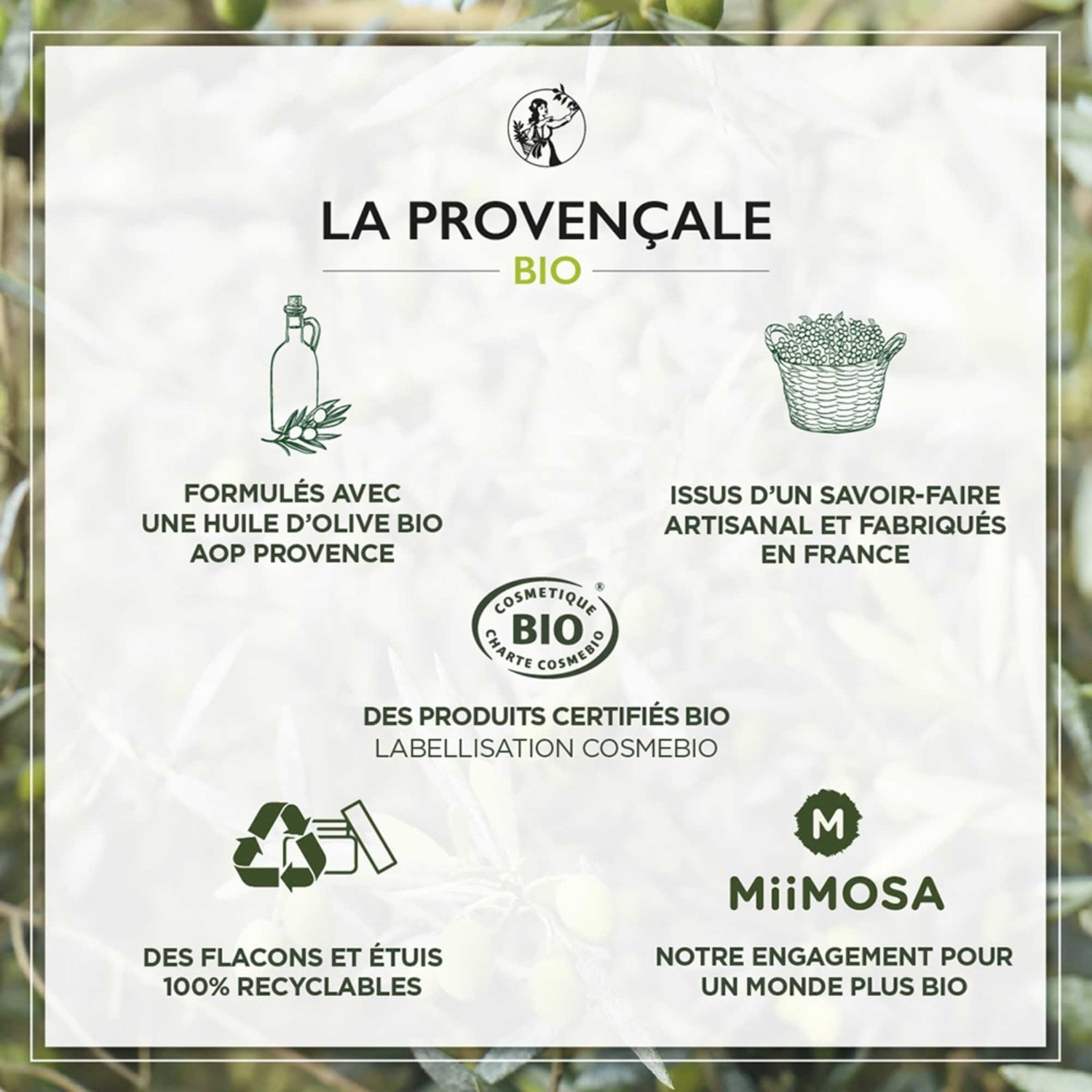 Balsam de miere bogat și hrănitor La Provençale, certificat organic