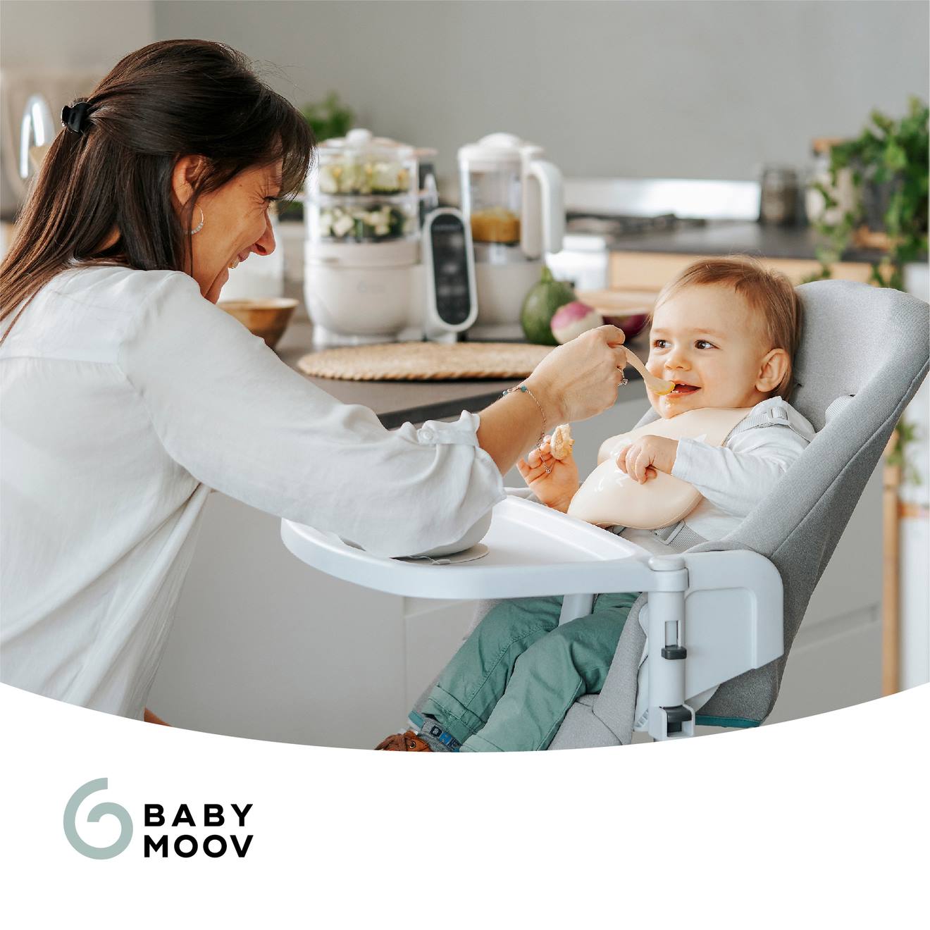Babymoov Multifunktions-Dampfgarer NUTRIBABY+ BABYMOOV - grün