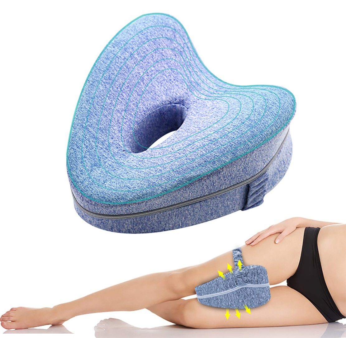 Uana Seitenschläferkissen Kniekissen für Seitenschläfer,Beinkissen aus Memory-Schaum, 1-tlg.