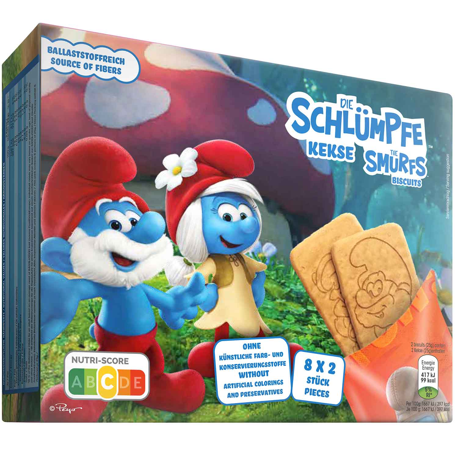 Die Schlümpfe Kekse 8x2er