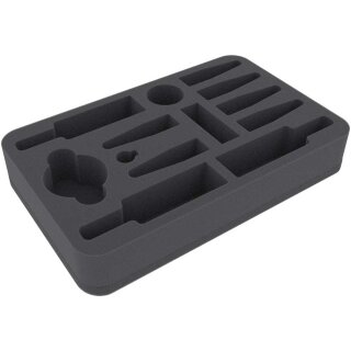 45mm Half-Size Schaumstoff für Dropfleet Commander - PHR Kreuzer und Fregatten + Dose für Schadensmarker