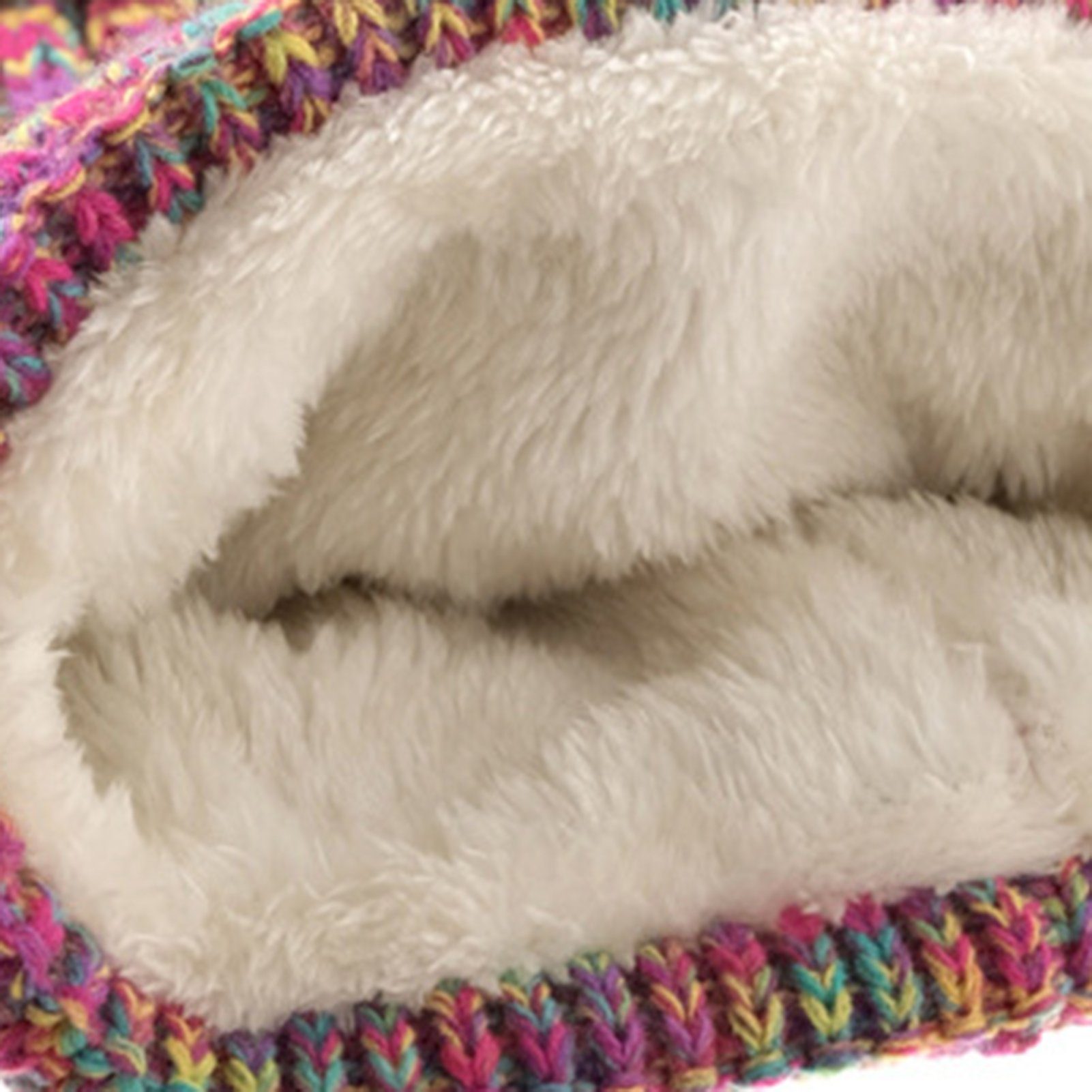 Rutaqian Mütze & Schal 3in1 Kinder Wintermütze Schal Handschuhe Set Wintermütze Beanie Hut Handschuhe Schal Set für Kinder 3-10 Jahre