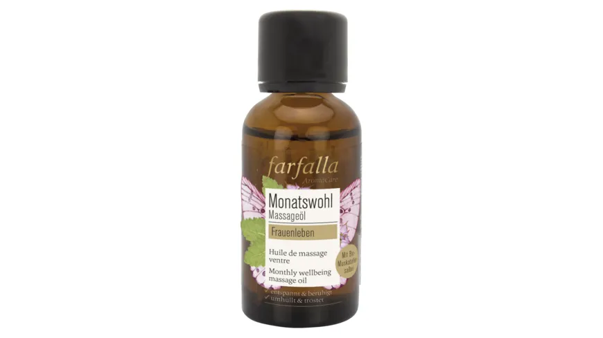 Farfalla Frauenleben Muskatellersalbei Monatswohl Massageöl 30 ml