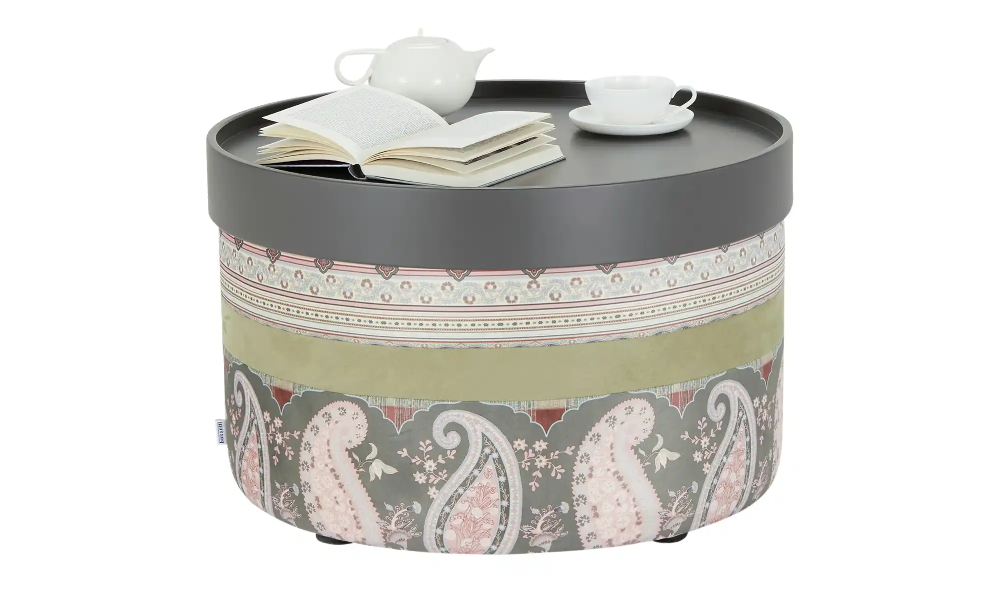 bassetti by SCHRÖNO Pouf aus Velours Tino