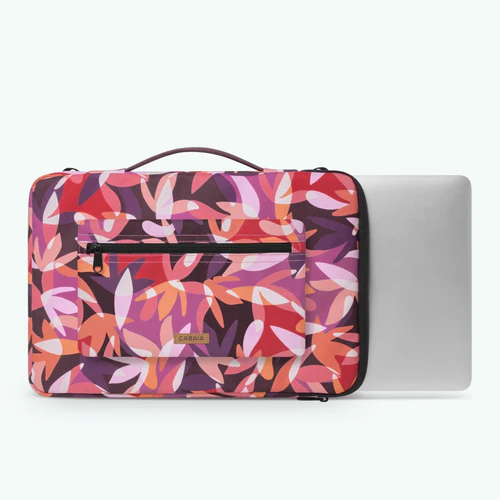 Montreuil 15/16 inch burgundy laptop sleeve
