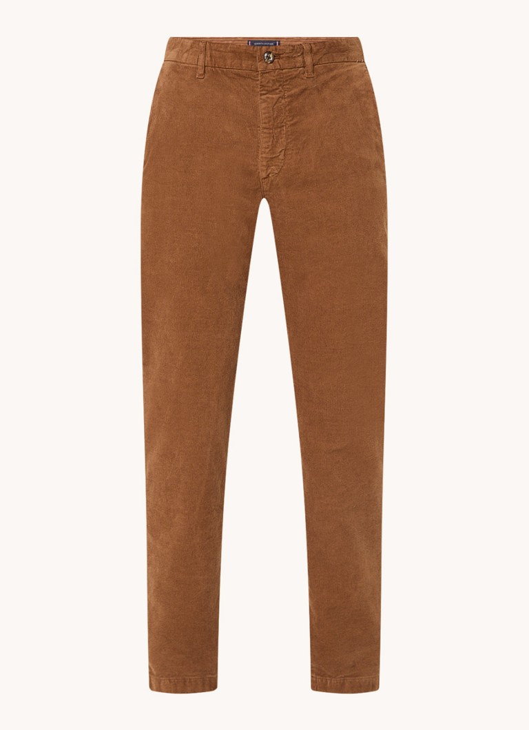 Pantaloni chino drepți Tommy Hilfiger Denton din cordură elastică