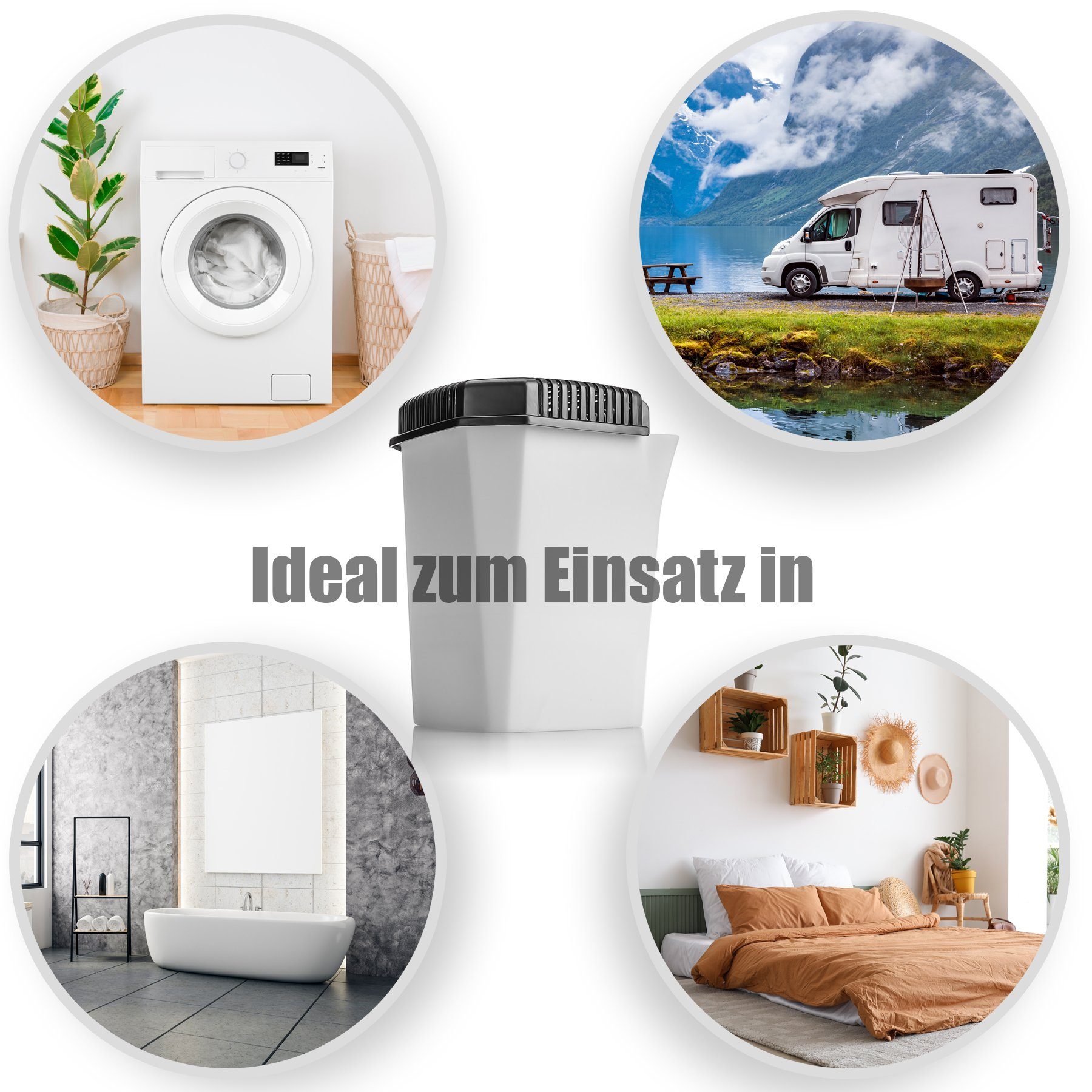 BigDean Luftentfeuchter-Nachfüllpack Luftentfeuchter ohne Strom mit praktischem