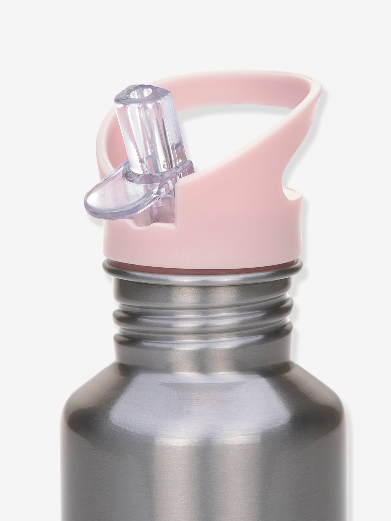 Lässig Kinder Edelstahl-Trinkflasche ADVENTURE/YUMMY LÄSSIG - grau/rosa