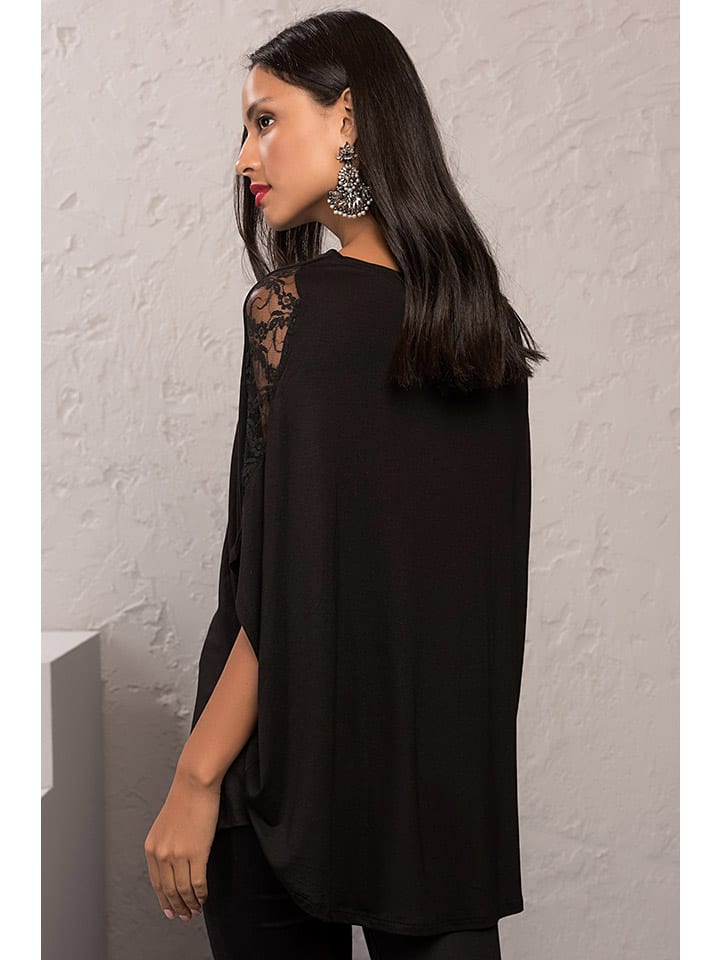 Milan Kiss Bluse in Schwarz günstig kaufen