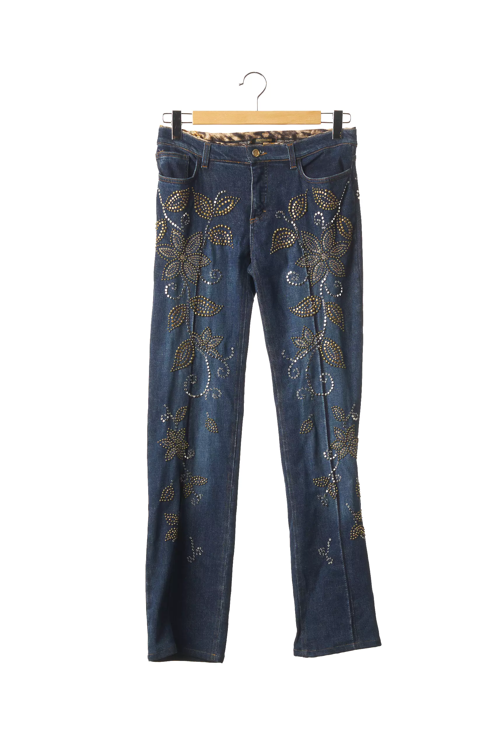Roberto Cavalli Jeans Coupe Droite Femme couleur bleu