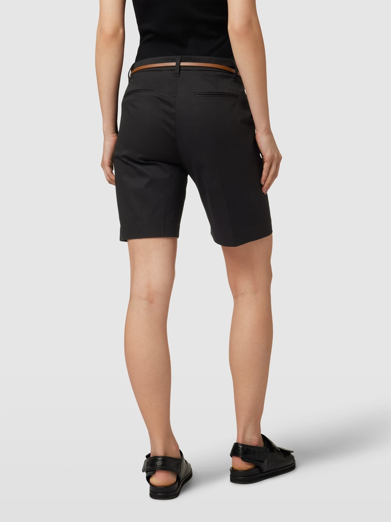 Shorts mit Eingrifftaschen Modell 'By Days' in schwarz