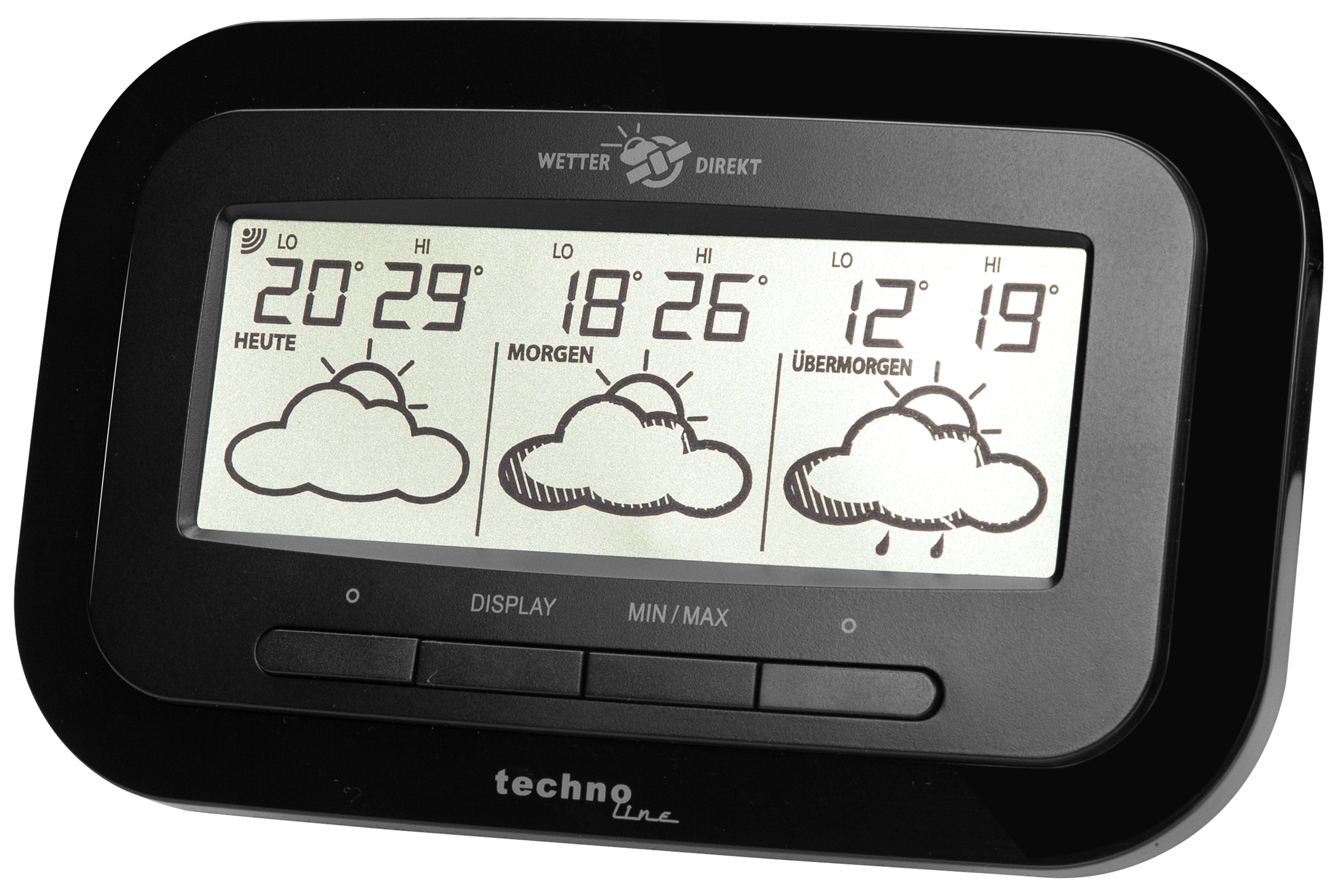 technoline WD 1300 Wetterstation (inklusive Außensender, Wettervorhersage vom DWD für 3 Tage)