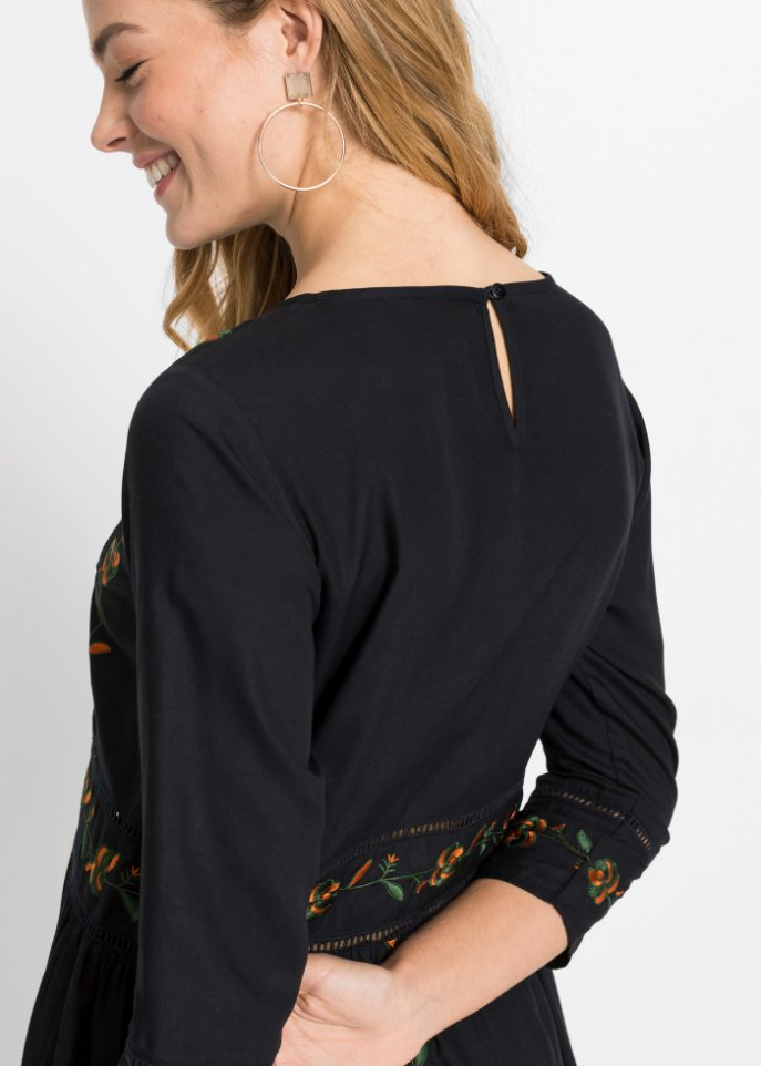 Blusenkleid mit Stickerei