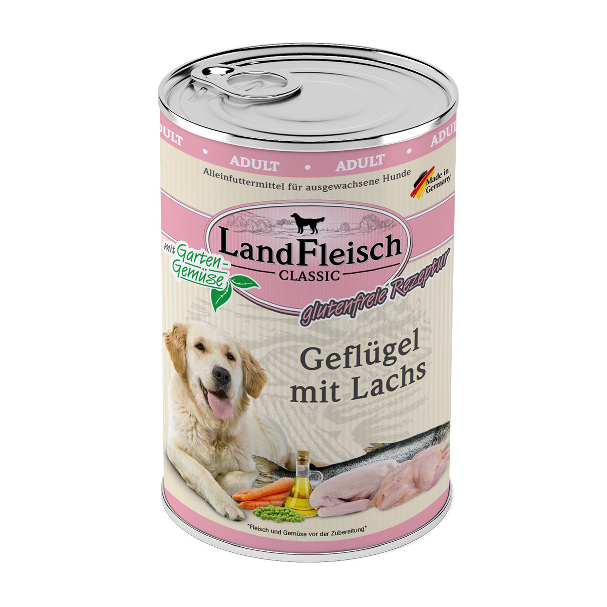 LandFleisch Dog Classic Geflügel mit Lachs kaufen bei ZooRoyal