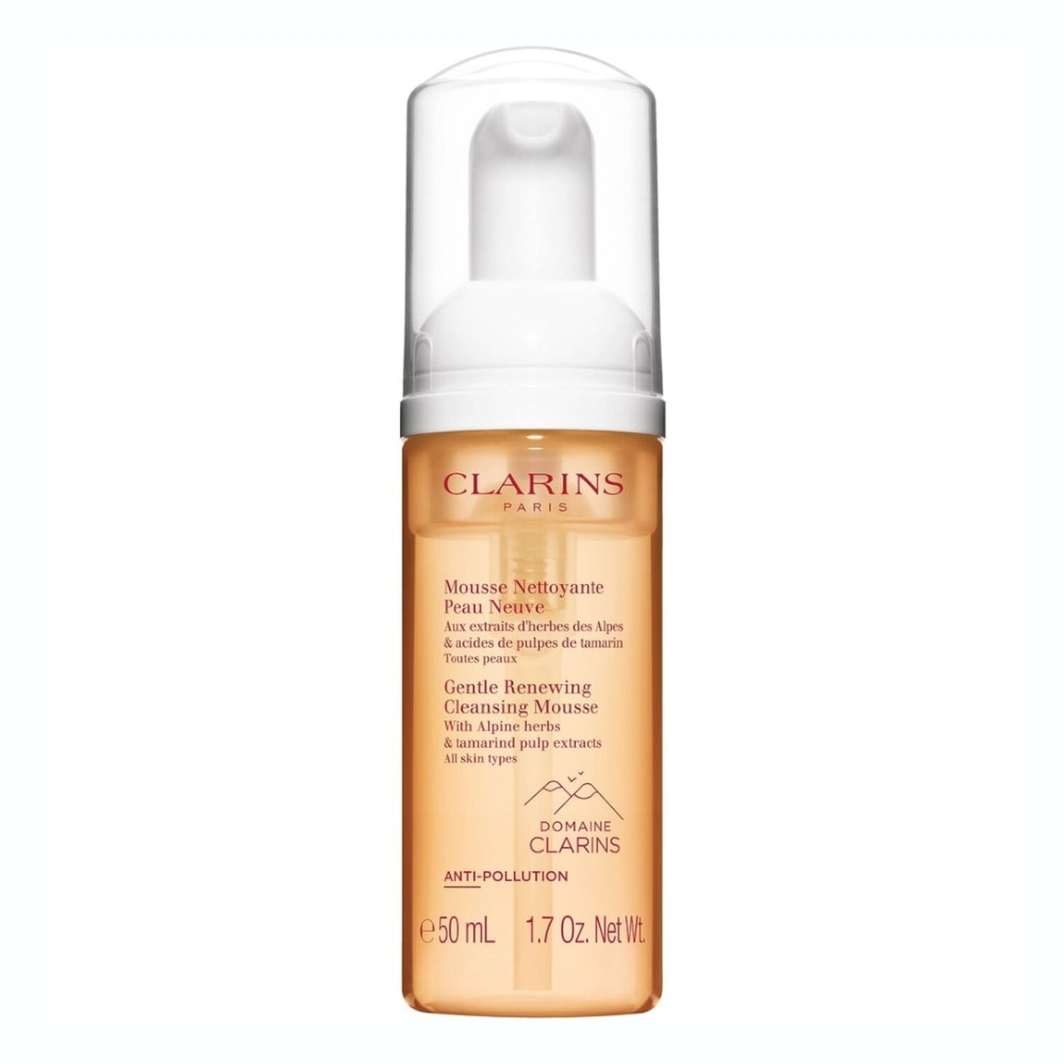 Clarins Mousse Nettoyante Peau Neuve Démaquillant et Nettoyant Anti-Pollution