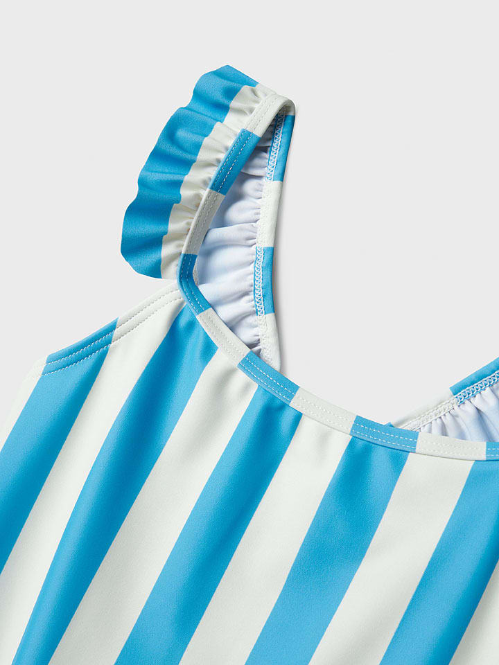 name it Badeanzug in Hellblau/ Weiß günstig kaufen