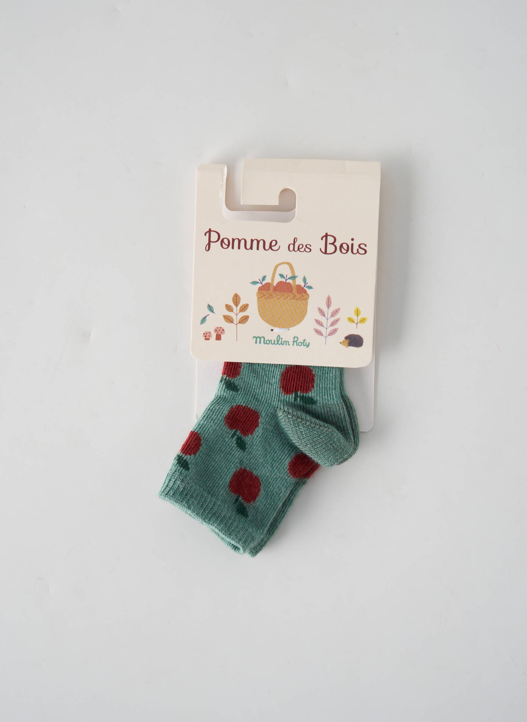 Moulin Roty Chaussette Fille couleur vert