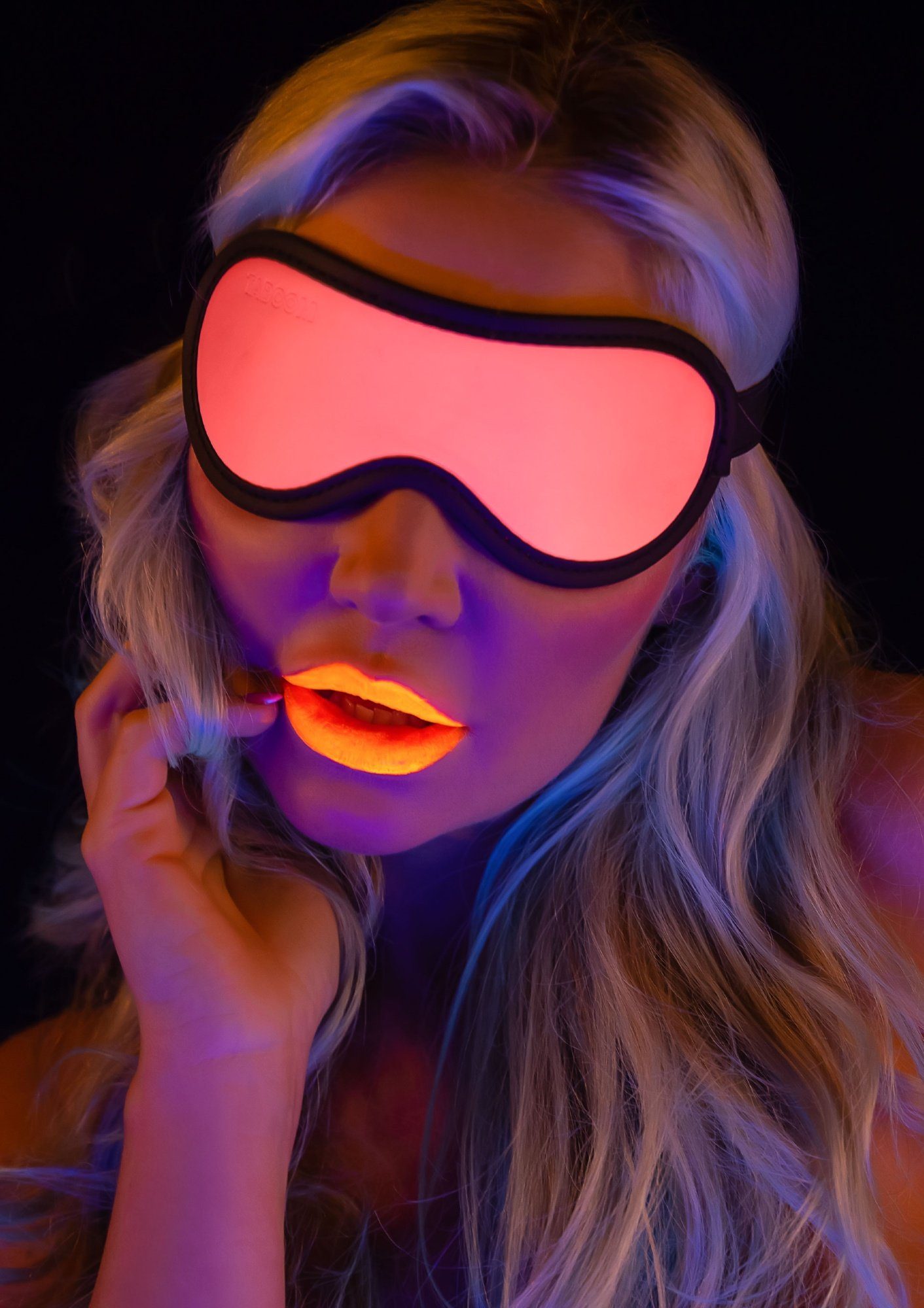 Taboom Augenmaske Augenmaske Glow in the Dark - rosa