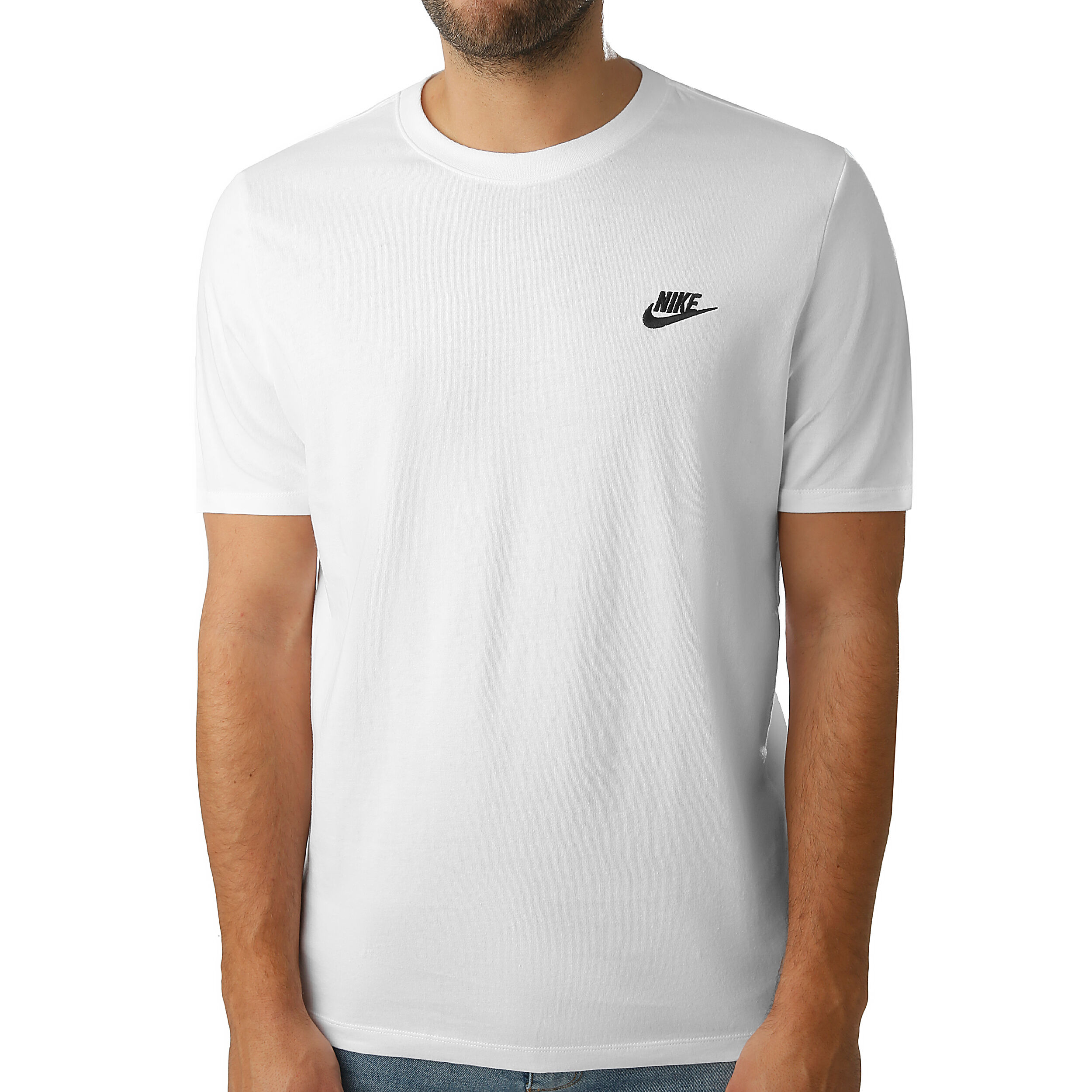 Sportswear Club T-Shirt Herren - Weiß, Schwarz